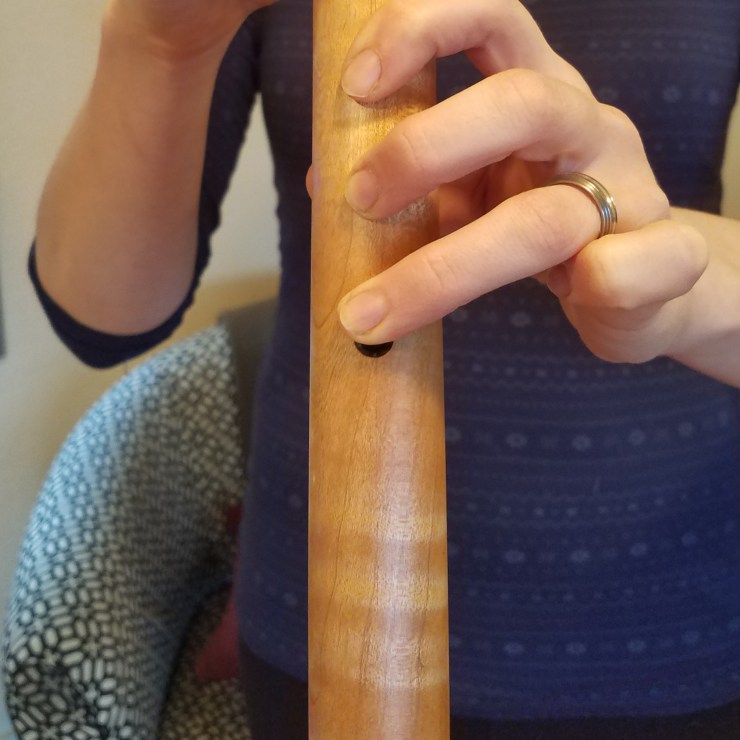 Half Hole on the Native Flute www.stellarflutes.com