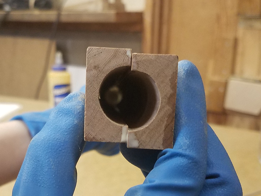 Pre bored flute kit before aligning bore - www.stellarflutes.com