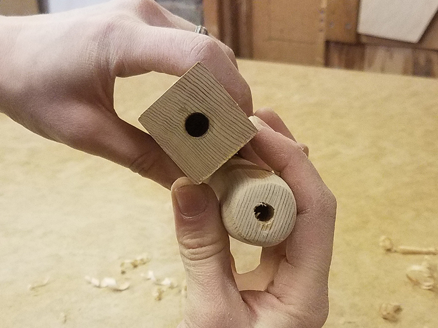 Before and after shaping the mouth end of a Stellar flute making kit - www.stellarflutes.com